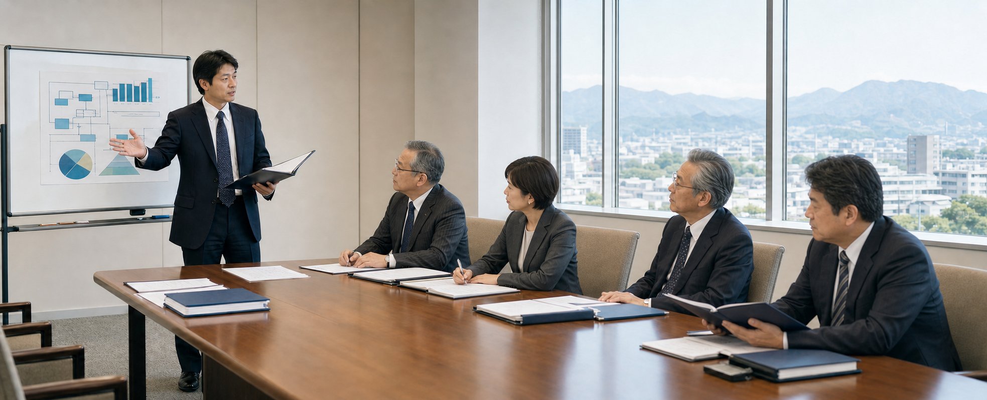経営者へ提案を行う群馬時代のイメージ